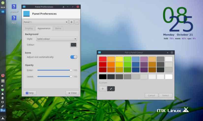 MX Linux light regular Linux